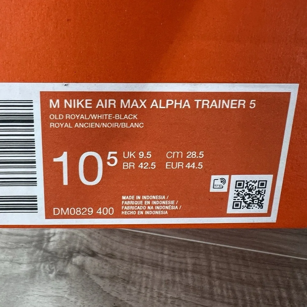 Nike Air Max Alpha Trainer 5 New nby Royal Blue Men's Size 10.5